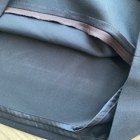 Tahari Elena Color Block brown/Black mini Skirt 4 - Picture 6 of 6